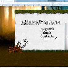 Diseño web ediazarte.com. Design, and Traditional illustration project by Alvaro Portela Martínez - 04.12.2012