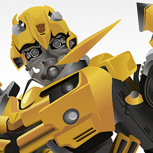 Transformers - Bumblebee (Ilustración). Un proyecto de Diseño e Ilustración tradicional de José David López Sánchez - 13.04.2012