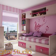 Interiores 3d - Dormitorios. Design, 3D, and Advertising project by Jorge - 04.16.2012