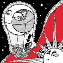 Viaje en globo. Un progetto di Illustrazione tradizionale di LÁPICES BLANCOS - 17.04.2012