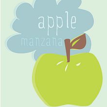 Manzana / Ilustración. Traditional illustration project by Pilar Santiño - 04.20.2012