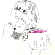 face to face . Ilustrație tradițională de aurea_aburto - 04.23.2012