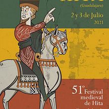 Cartel Festival Mediaval Hita. Design, and Traditional illustration project by Noelia Carretero Ropero - 05.08.2012