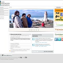 Nueva web de la asociación ASPADEX. Un projet de Design , Programmation, Informatique , et Photographie de Oscar M. Rodríguez Collazo - 12.05.2012