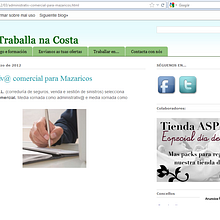 Blog Traballarnacosta. Un projet de Design  et Informatique de Oscar M. Rodríguez Collazo - 12.05.2020