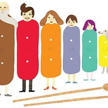 minimúsica . Design, and Traditional illustration project by Albert Aromir Ayuso - 05.17.2012
