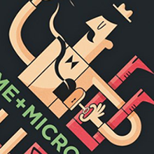 Cartel para J'Aime + Microcosmos. Design, and Traditional illustration project by Diego Cano - 06.05.2012