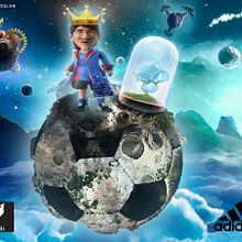 Adidas Messi. Traditional illustration, and Advertising project by pandorco - 06.16.2012