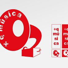 Identidad corporativa + q música. Design, and Traditional illustration project by Pedro Luis Montero Somolinos - 06.18.2012