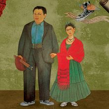 Converse Frida Kahlo. Design, Traditional illustration, Film, Video, TV, and Advertising project by Alejandro Gutierrez - 07.16.2012