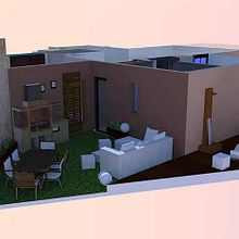corte render apartamento. Un projet de 3D de Josefa Lopez Guerrero - 16.07.2012