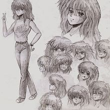bocetos personaje manga. Un projet de Illustration traditionnelle de Josefa Lopez Guerrero - 16.07.2012