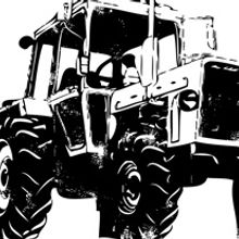 GRANDE TRACTOR | logo + camiseta. Design, Traditional illustration, and Advertising project by alejandro escrich - 07.19.2012