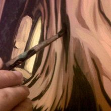 Mural Albert i Maria Ein Projekt aus dem Bereich Traditionelle Illustration von Dànius Dibuixant - Il·lustrador - comicaire - 20.07.2012