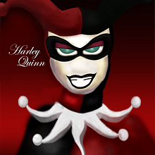 Harley Quinn. Traditional illustration project by Ana Torres Limon - 08.01.2012