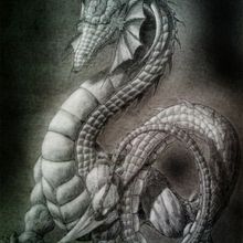 Dragón. Traditional illustration project by Victor Manuel Lozano Lázaro - 08.02.2012