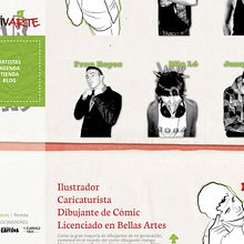 Diseño Interface Motivarte. Un proyecto de Diseño e Ilustración tradicional de Flores Taboada - 04.08.2012