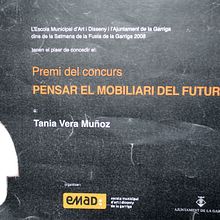 Premio "Pensar el mobiliario del futuro 2008"/Award "think the furniture of the future 2008". Un proyecto de Diseño y 3D de Tania Vera - 14.08.2012