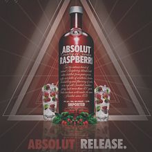 Absolut Raspberry. Un progetto di Design e Pubblicità di Ivan Rivera - 16.08.2012
