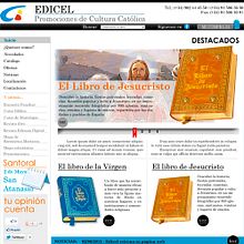 Pagina web EDICEL. Un projet de Design  de llucius - 22.08.2012