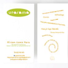 Identidad corporativa uparama. Un progetto di Design di Sonia Gomis - 22.08.2012