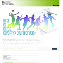 Derecho Deportivo. Programming, Advertising, and Design project by Javier Fernández Molina - 09.01.2012