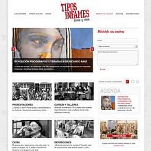 web Tipos Infames. Design, and Programming project by María José Arce - 09.03.2012