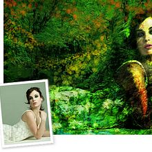Green woman. Projekt z dziedziny Design, Trad, c, jna ilustracja i Fotografia użytkownika Ineshi - 07.09.2012