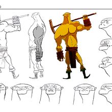 Concepto de personajes. Design, and Traditional illustration project by Pablo Rocha Atrio - 09.11.2012
