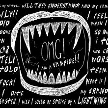 OMG! I'M A VAMPIRE!. Design, and Traditional illustration project by Javier García-Villaraco - 09.23.2012