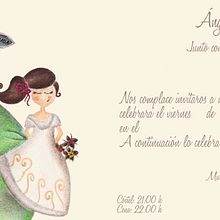 Invitaciones de Boda y Meseros personalizadas.. Traditional illustration project by Rosa María Martínez Hurtado - 10.03.2012