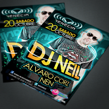 Flyer Dj Neil Ein Projekt aus dem Bereich Design, Fotografie und Werbung von Víctor Rodrigo Ruiz - 11.10.2012
