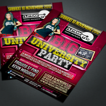 Flyer Big University Party Ein Projekt aus dem Bereich Design und Werbung von Víctor Rodrigo Ruiz - 17.10.2012