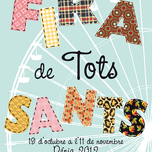 Cartel Fira de Tots Sants 2012. Traditional illustration project by Cristina Ygarza - 10.17.2012