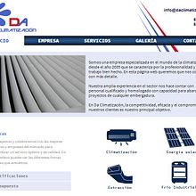 Diseño web DaClimatización. Design, and Advertising project by Victor Alvarez Rodriguez - 10.23.2012