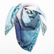 Galaxy Scarf for ZAK. Un proyecto de Diseño e Ilustración tradicional de Irene Cabrera - 23.10.2012