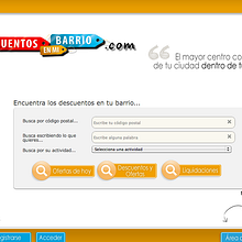 Descuentos en mi barrio. Un proyecto de Diseño, Programación y UX / UI de Gabriel Andújar - 24.10.2012