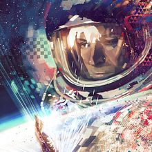 FELIX BAUMGARTNER (PORTADA FACEBOOK OFICIAL). Traditional illustration project by Javier González Pacheco - 10.29.2012