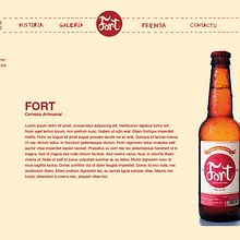 Propuesta Web Cerveza Fort. Un proyecto de Diseño de Irene Cabrera - 30.10.2012