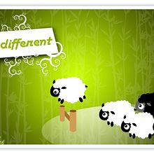 be different. Design, and Traditional illustration project by Patricia Vilches - 11.07.2012