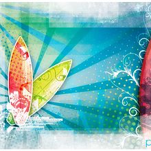 Surf. Design, and Traditional illustration project by Patricia Vilches - 11.07.2012