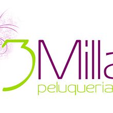 Logo Peluquería 3Millas. Design, Traditional illustration, and Advertising project by Patricia Vilches - 11.07.2012