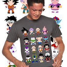 Camiseta Goku. Design, and Traditional illustration project by Patricia Vilches - 11.07.2012
