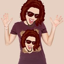 Camiseta Rocio. Design, and Traditional illustration project by Patricia Vilches - 11.07.2012