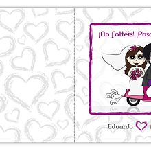 Invitación boda Ein Projekt aus dem Bereich Traditionelle Illustration und Grafikdesign von Tatiana Lázare García - 30.04.2011