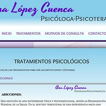 Psicóloga-Psicoterapéuta Ana López. Un progetto di Design e Programmazione di Jose Manuel López Cuenca - 22.11.2012