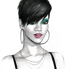 Rihanna. Projekt z dziedziny  Sztuki piękne użytkownika Marta Bellvehí Suñer - 22.11.2012