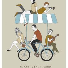 Giant Giant Sand tour poster. Un proyecto de Ilustración tradicional de Estibaliz Hernández de Miguel - 02.12.2012