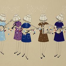 Lamp Ladies. Un proyecto de Ilustración tradicional de Estibaliz Hernández de Miguel - 02.12.2012