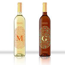 Moscatell i Garnatxa de l'empordà.. Projekt z dziedziny Design, Trad, c, jna ilustracja i  Reklama użytkownika Cinta Vidal Agulló - 08.12.2012